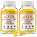 2 Pack Acetyl L-Carnitine Gummies Sugar Free - Premium L-Carnitine Supplement for Energy, Focus & Brain Support | 120 Count
