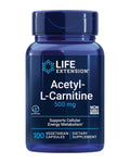 Acetyl-L-Carnitine with Vitamin C for Brain & Nerve Health | 3-Month Supply | Gluten-Free, Non-GMO, Vegetarian | 100 Capsules