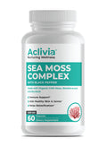 Aclivia Organic Irish Sea Moss Capsules with Bladderwrack & Burdock Root | 102 Minerals - Thyroid Support, Immune Boost - Non-GMO (60 Count)