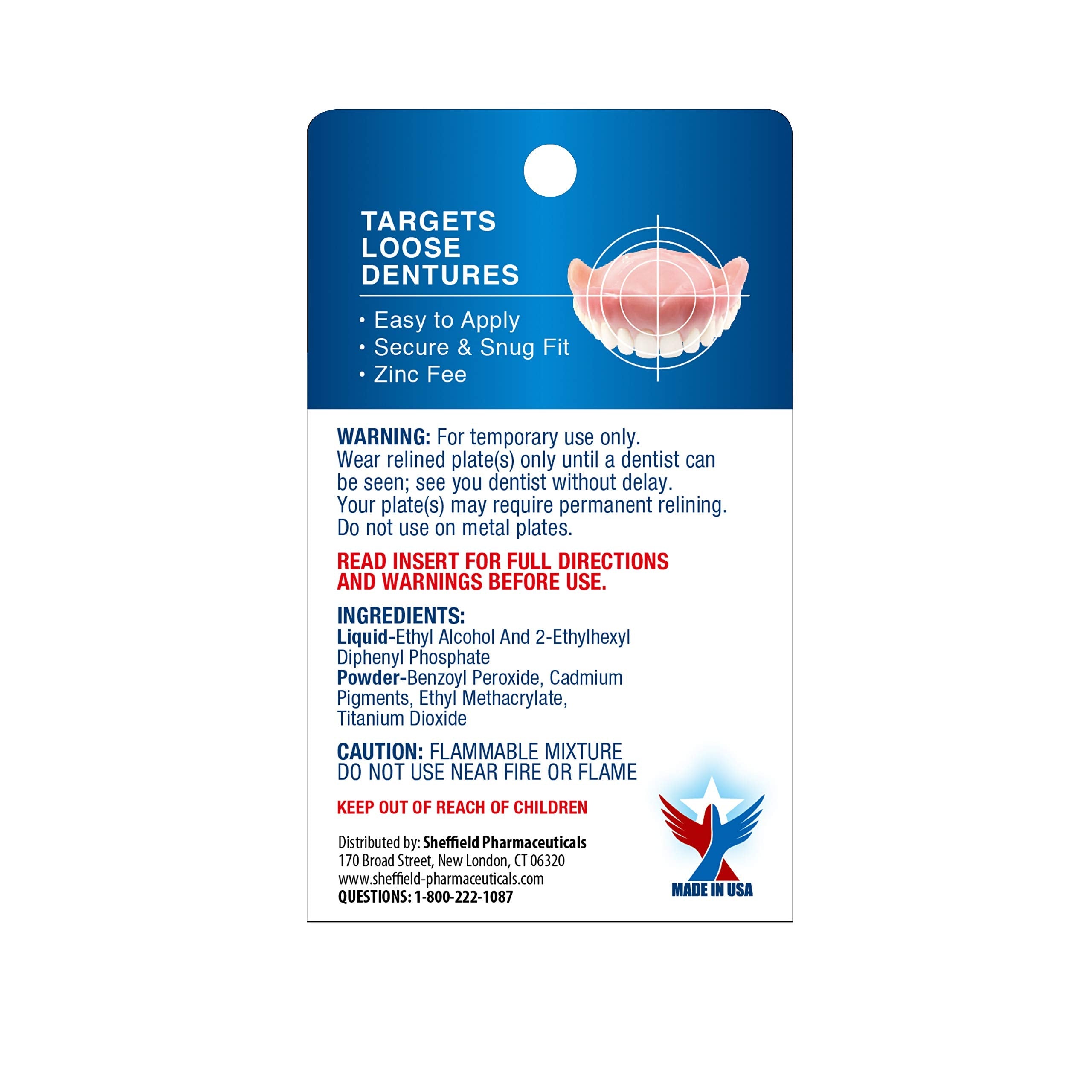 Acryline Advanced Formula Denture Reliner – Refit & Tighten Upper & Lower Dentures | Easy Application
