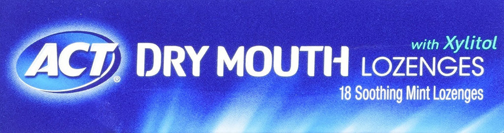 ACT Dry Mouth Lozenges with Xylitol – 18 Count (Pack of 1) | Packaging May Vary