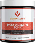 ACTIVATEDYOU Daily Digestive Tonic Kombucha – Berry Lemonade, Prebiotic Fiber, Probiotics, Postbiotics, 30 Servings