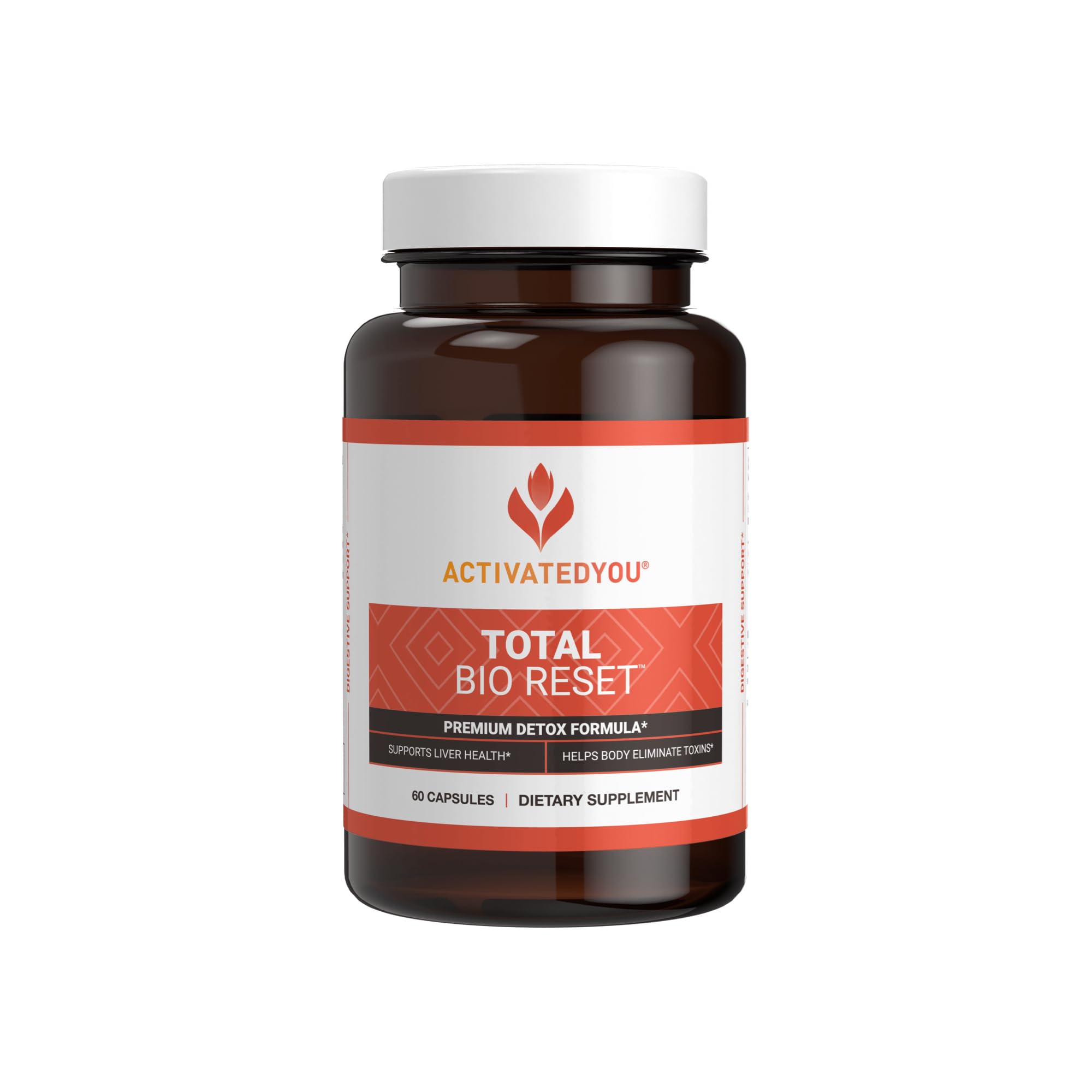 ACTIVATEDYOU Total Bio Reset Detox – Cleansing Digestive System, Radiant Skin & Sustained Energy (60 Capsules)
