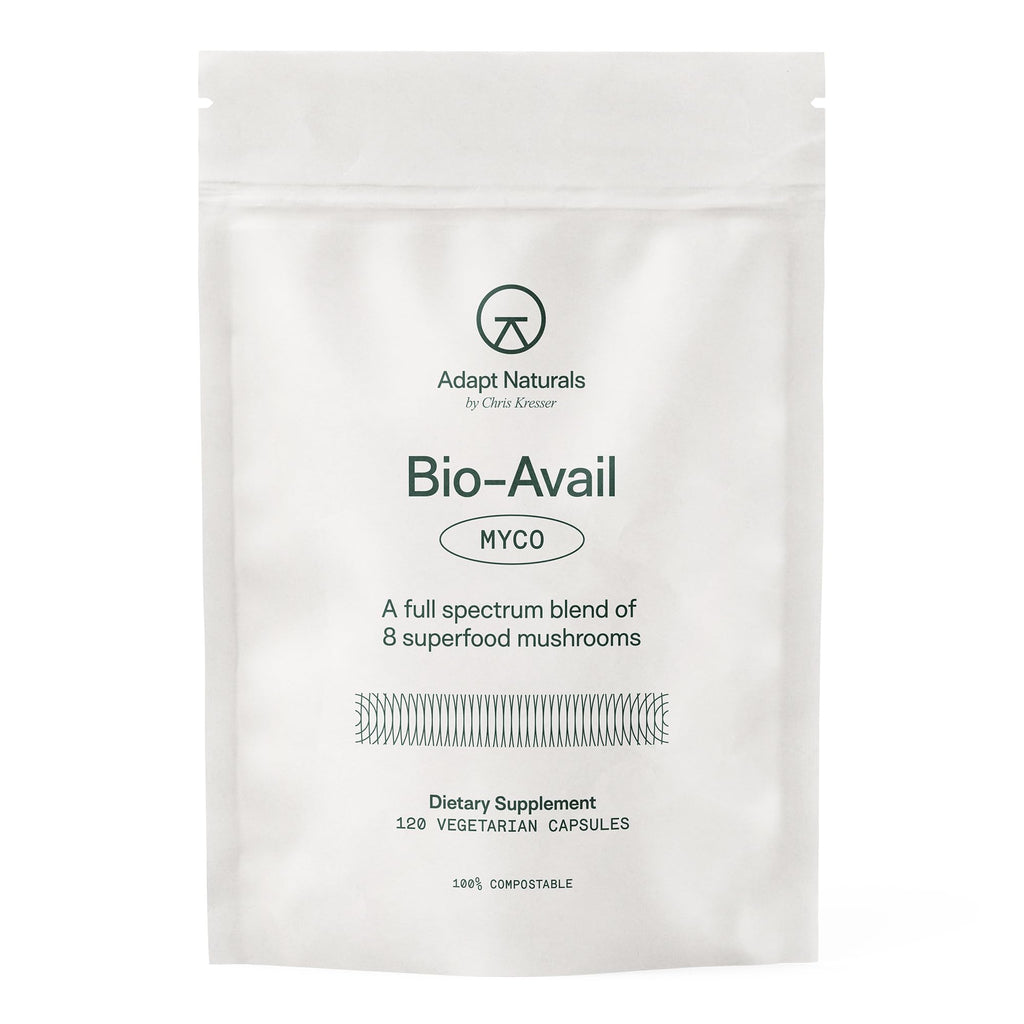 Adapt Naturals Bio-Avail Myco – 8-in-1 Bioavailable Mushroom Supplement | 120 Capsules