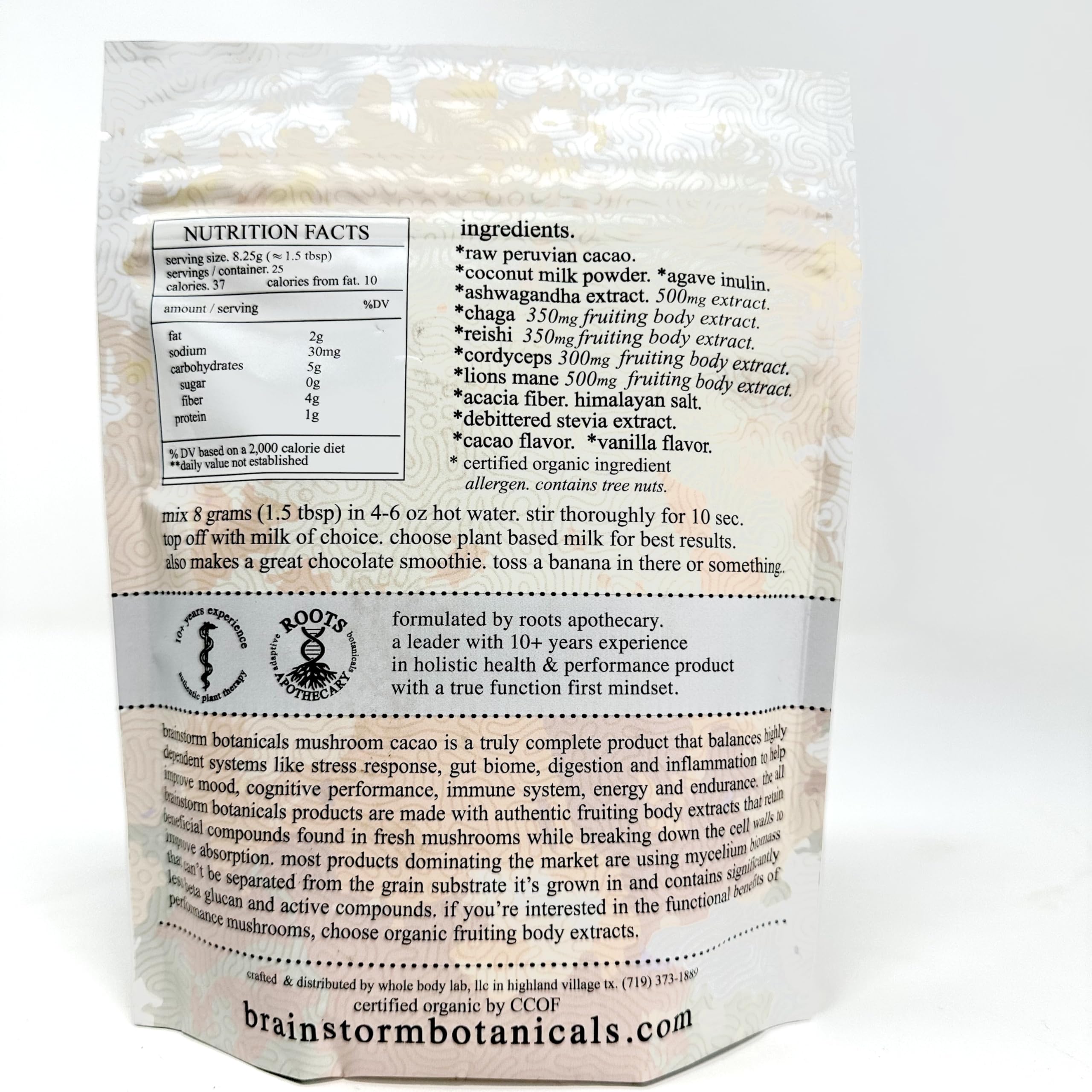 Adaptogen & Mushroom Cacao – Organic Cacao with Mushroom Extracts