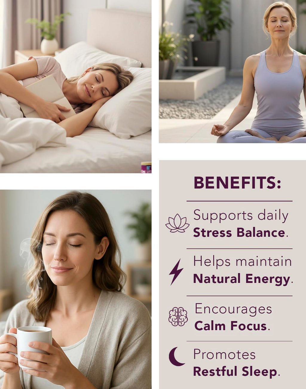 Cortisol Supplements for Women & Men - Adrenal Support & Stress Relief (90 Caps)