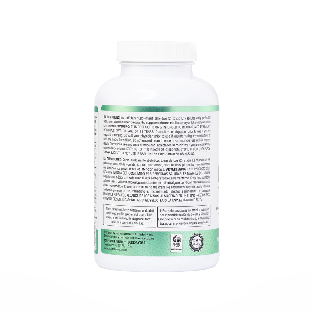 ADAPTOHEAL Immuneheal – Adaptogen Immune Booster with Schisandra Chinensis, Ginseng & Mushroom Extract (180 Capsules)
