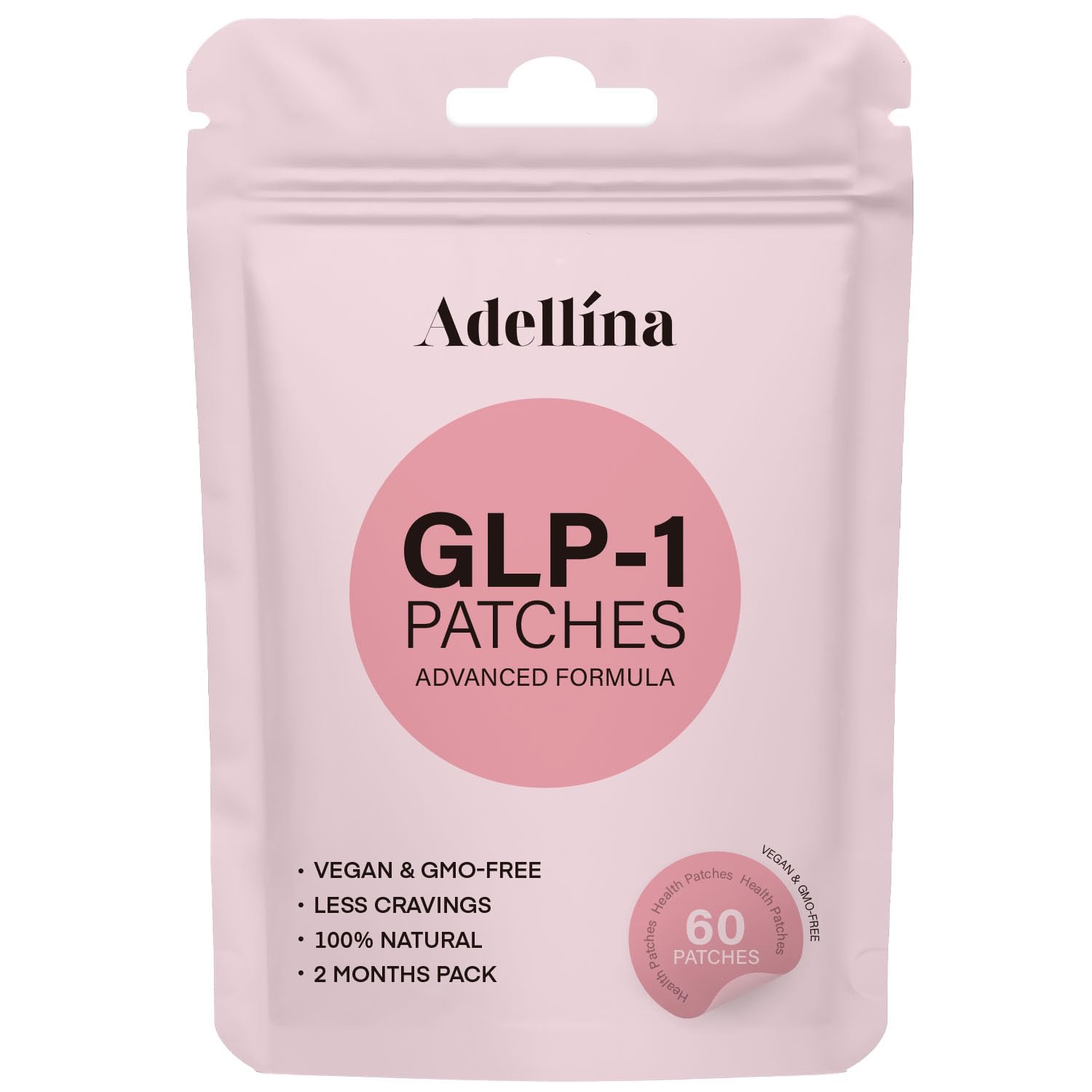 Adellina GLP-1 Patches 60 Count – Berberine & L-Glutamine, 2 Months