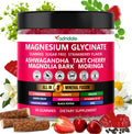 Adndale 90ct 15-in-1 Magnesium Glycinate Gummies (400 mg/serv) – with Magnesium Malate, Ashwagandha, Tart Cherry, Zinc & Vitamins K2 & D3