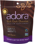 Adora Calcium Supplement – Fairtrade Dark Chocolate, Pack of 12 - 30 ct