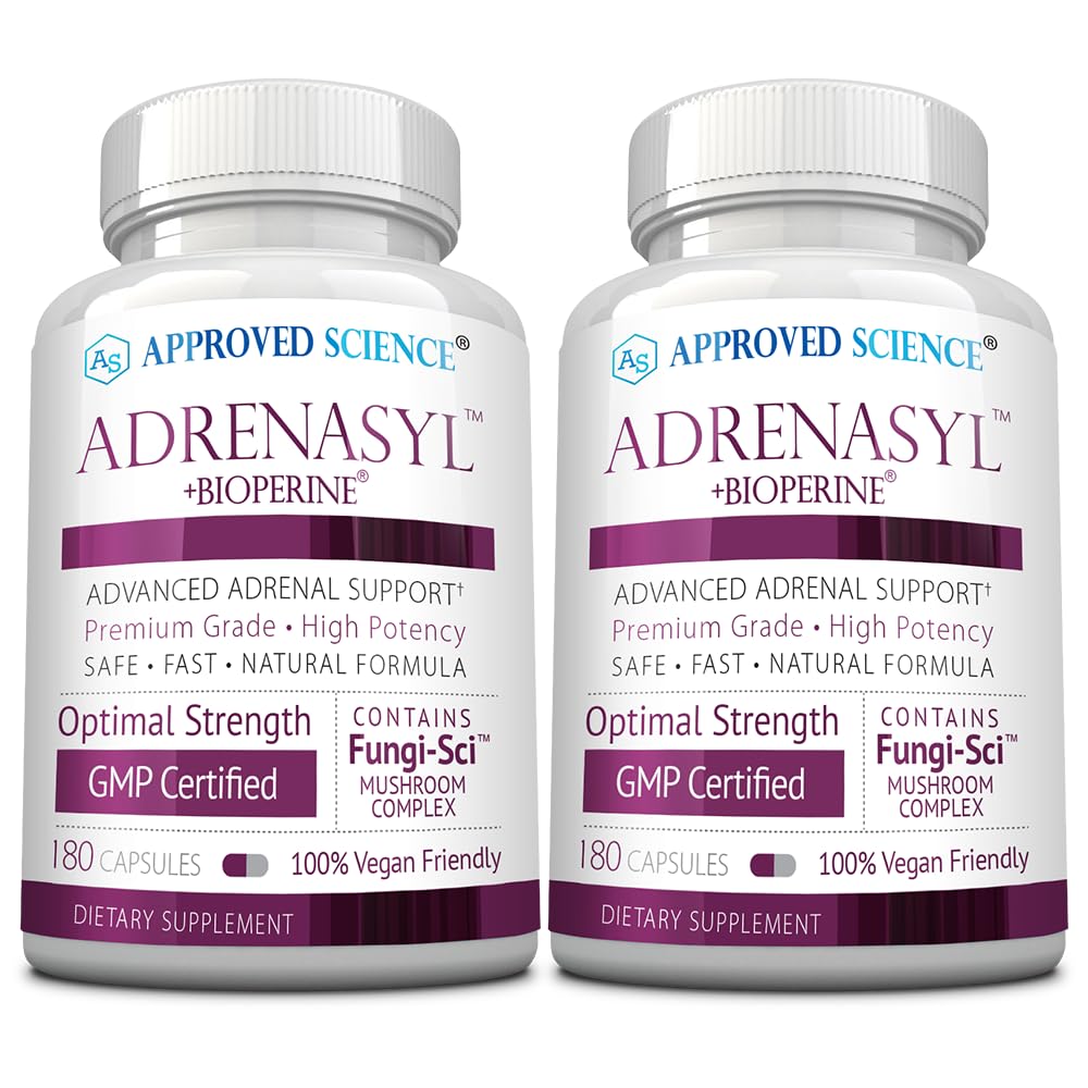 Approved Science Adrenasyl Adrenal Gland Support - 180 Count - Pack of 2