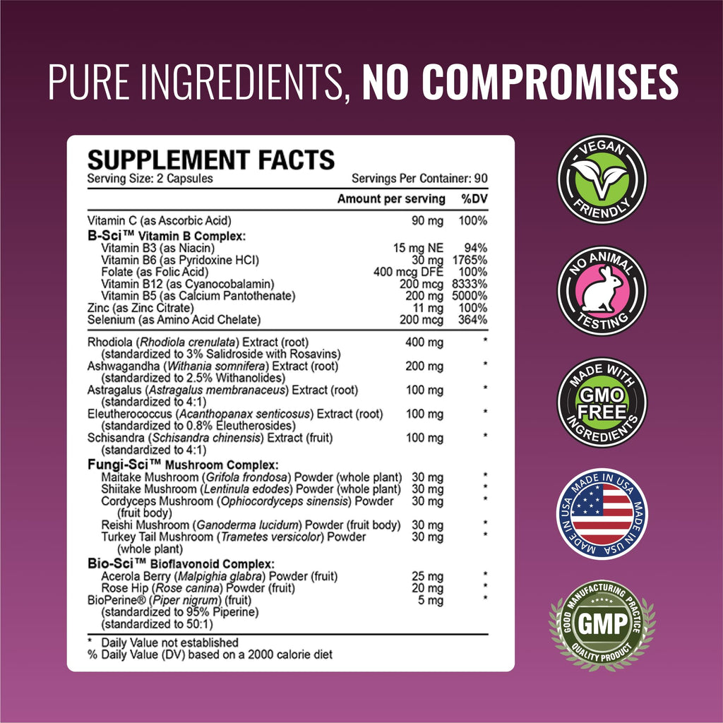 Approved Science Adrenasyl Adrenal Gland Support 180 Count – Pack of 1