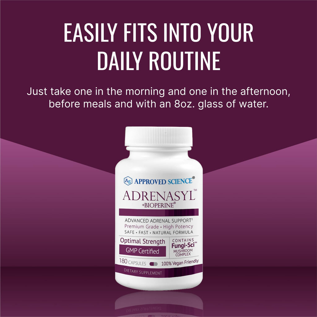 Approved Science Adrenasyl Adrenal Gland Support 180 Count – Pack of 1