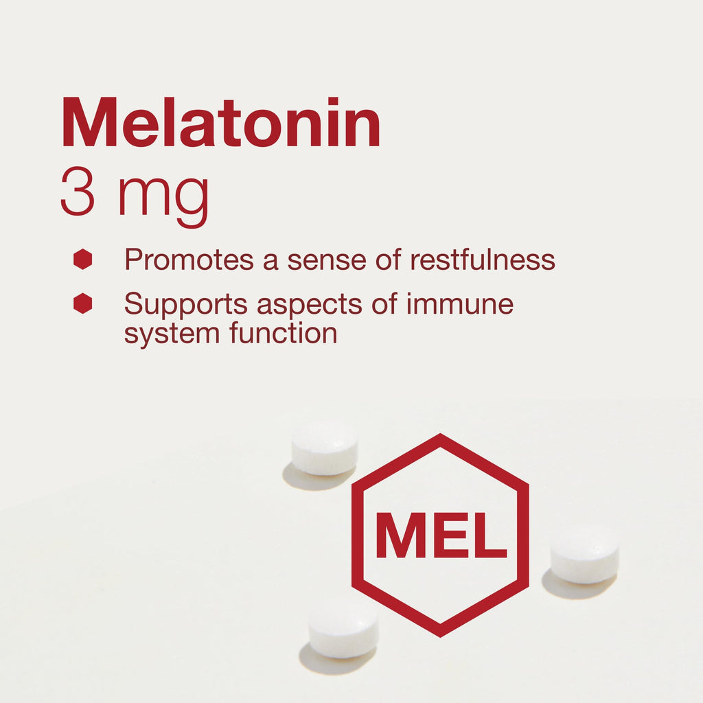 Protocol For Life Balance Melatonin 3mg Chewable Lozenges – Sleep Support for Adults, 120 Count, Kosher