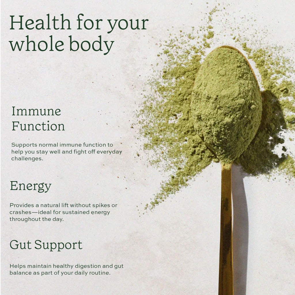 Aduna Organic Super Greens Blend | 100% Natural Superfood Powder for Immune Support & Energy | Vegan Stir-In Powder 250g