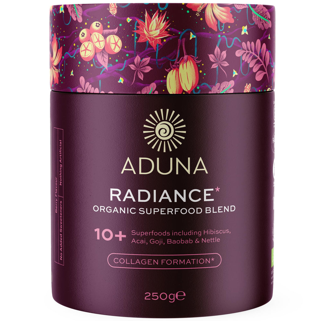 Aduna Organic Radiance Superfood Blend | 100% Natural Stir-In Powder (250g) for Skin Glow