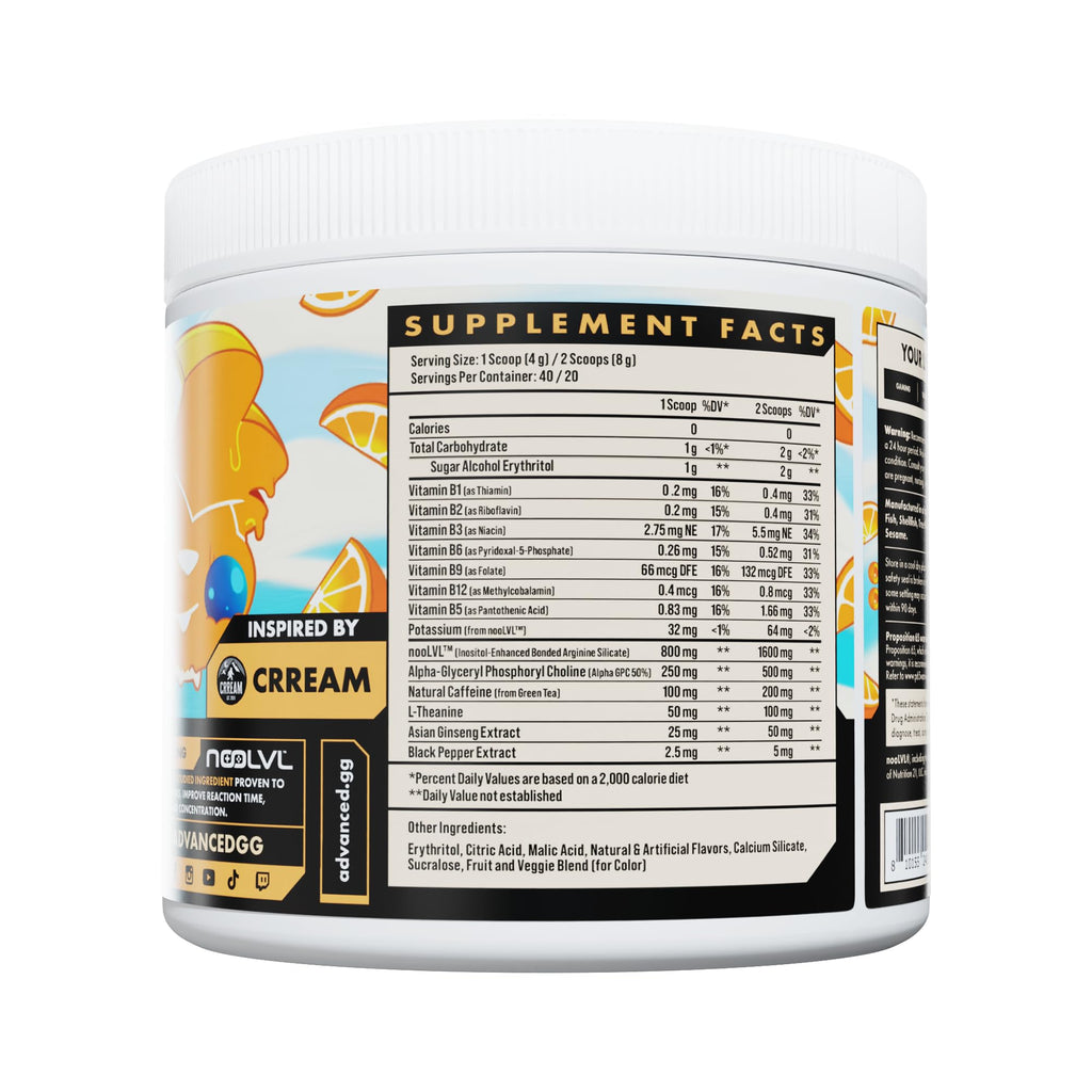 Advanced Focus - Orange Creamsicle | Esports Cognitive Support