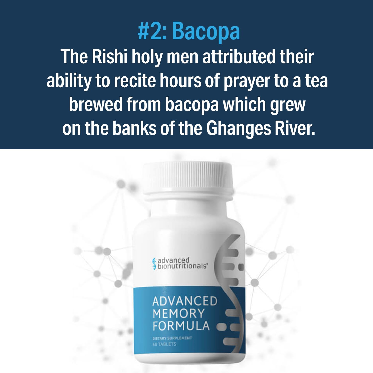 Advanced Memory Formula | Brain Booster Supplement by Advanced Bionutritionals | 60 Tablets