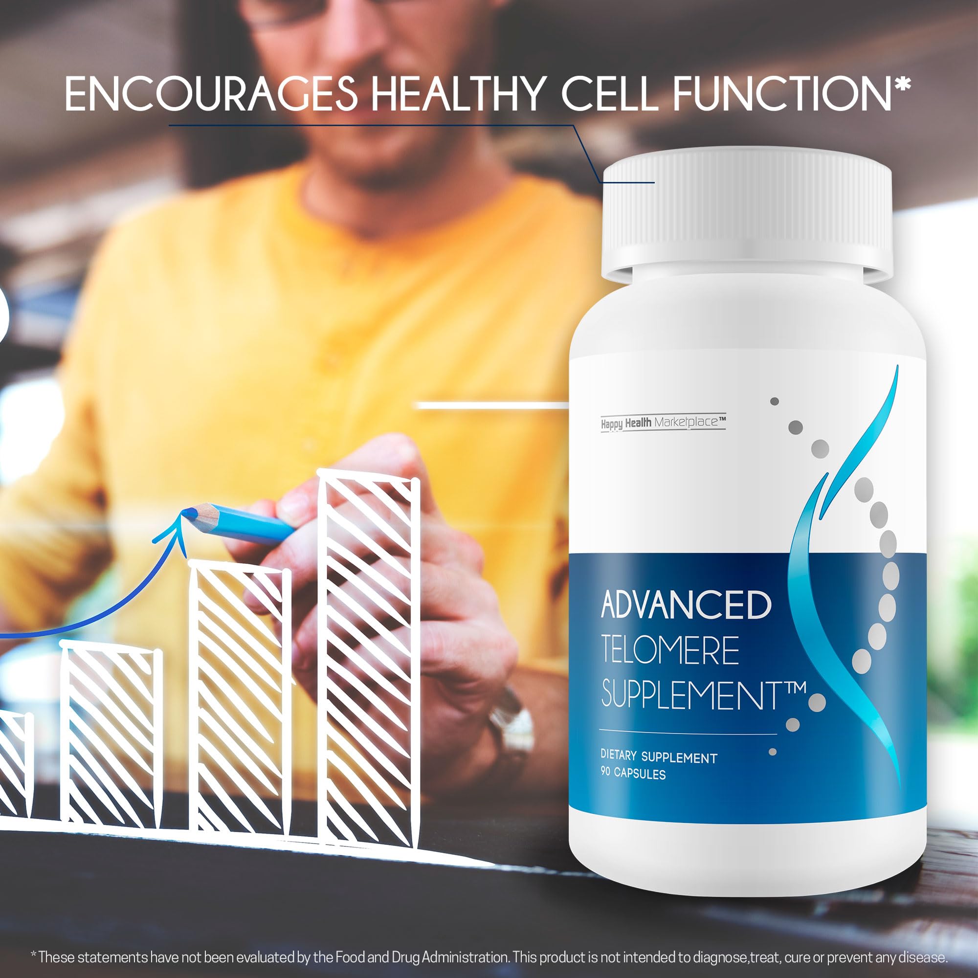 Advanced Telomere Support – Best Telomere Supplement for Anti-Aging, NAD Boost & Nrf2 Activation