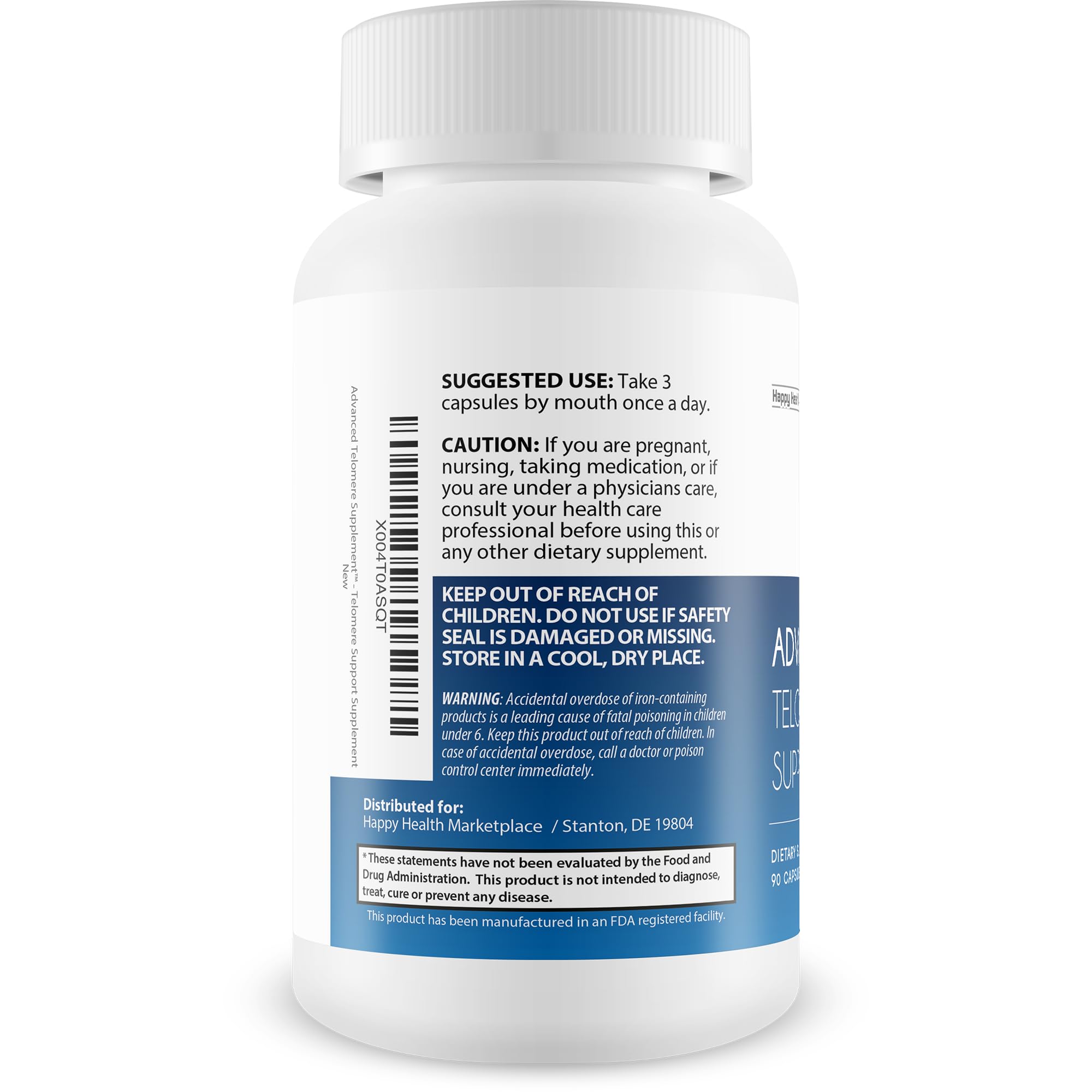 Advanced Telomere Support – Best Telomere Supplement for Anti-Aging, NAD Boost & Nrf2 Activation