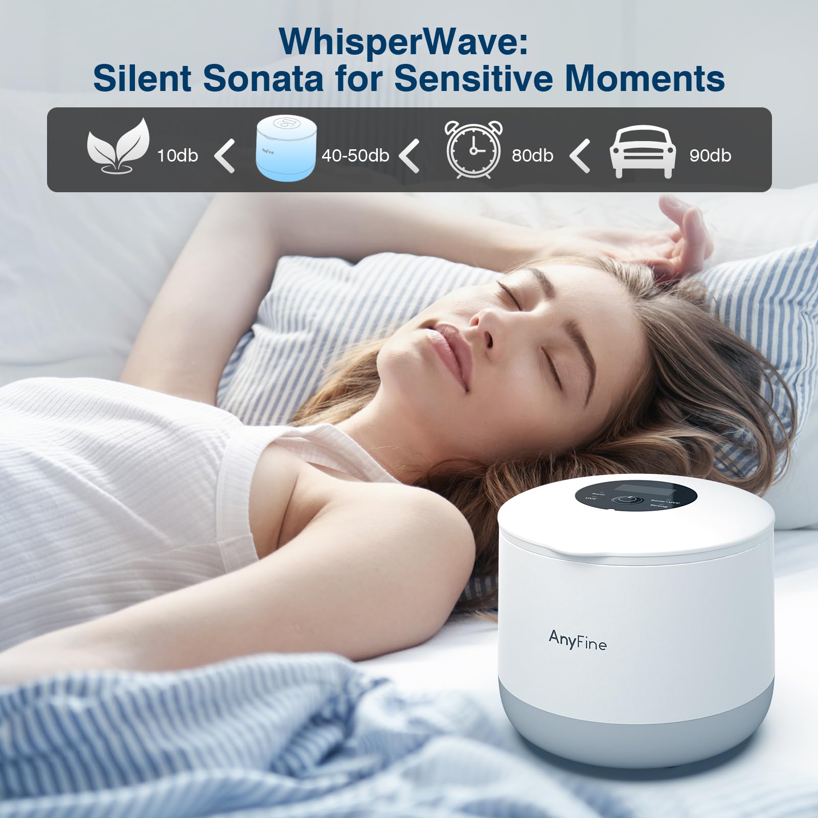 Advanced Ultrasonic Retainer Cleaner Machine for Dentures, Mouth Guards, Braces, Toothbrush Heads, Jewelry, 45kHz Triple-Phase Purification System, 4 Modes for Multiple Dental Appliances