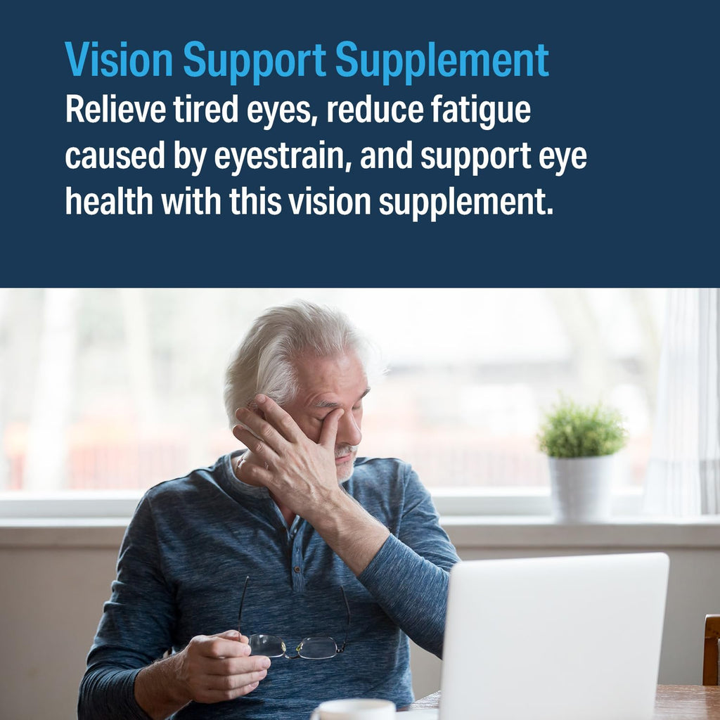 Advanced Vision Formula – Eye Vitamins with Lutein & Zeaxanthin | Gluten Free, Vegan (60 Tablets)