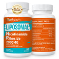 Aesticum 2000 mg Nicotinamide Riboside NMNH – Liposomal NR with TMG & Pterostilbene, NAD+, Energy, Immunity – 120 Softgels