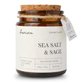Aeviva Sea Salt & Sage Scented Candle – 7.05 oz, Natural Soy Wax, Wood Wick