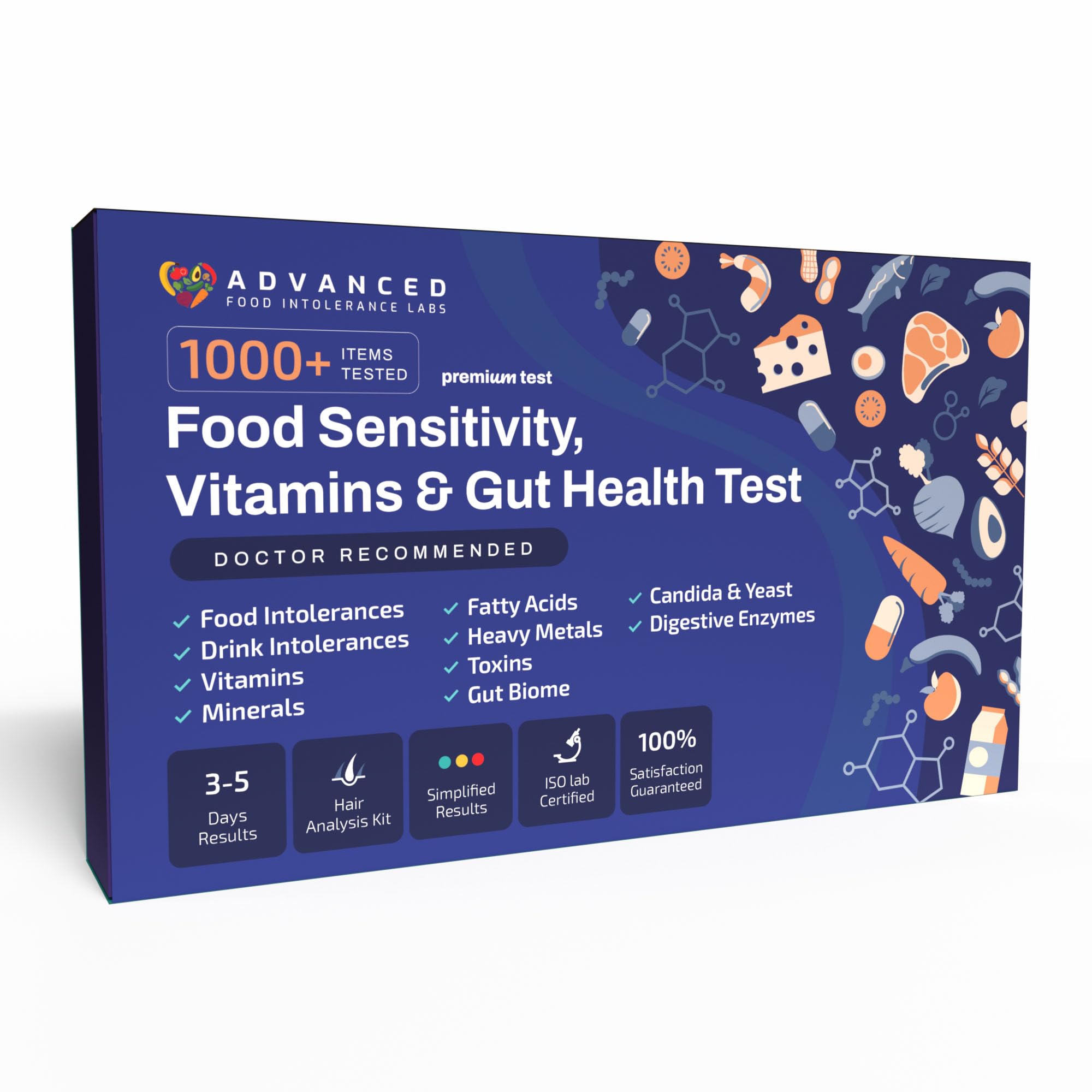 AFIL Premium Food Sensitivity Test Kit for Adults & Kids | Gluten Intolerance