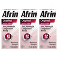 Afrin Original Maximum Strength 12 Hour Nasal Congestion Relief Spray – 3 Bottles (3 x 1 fl oz)