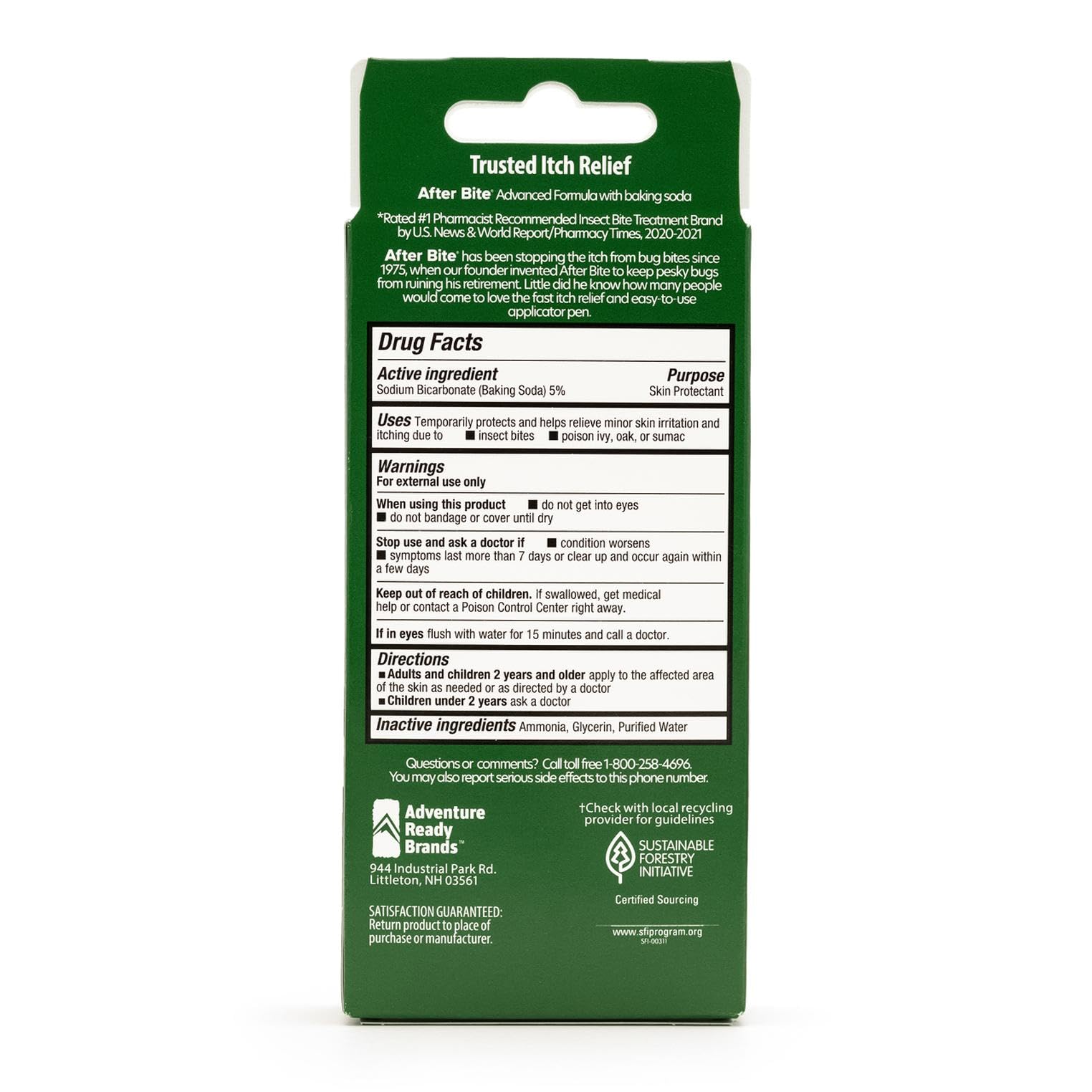 After Bite Advanced Formula Itch Relief Pen – 0.5 oz, 4 Pack (Sodium Bicarbonate)