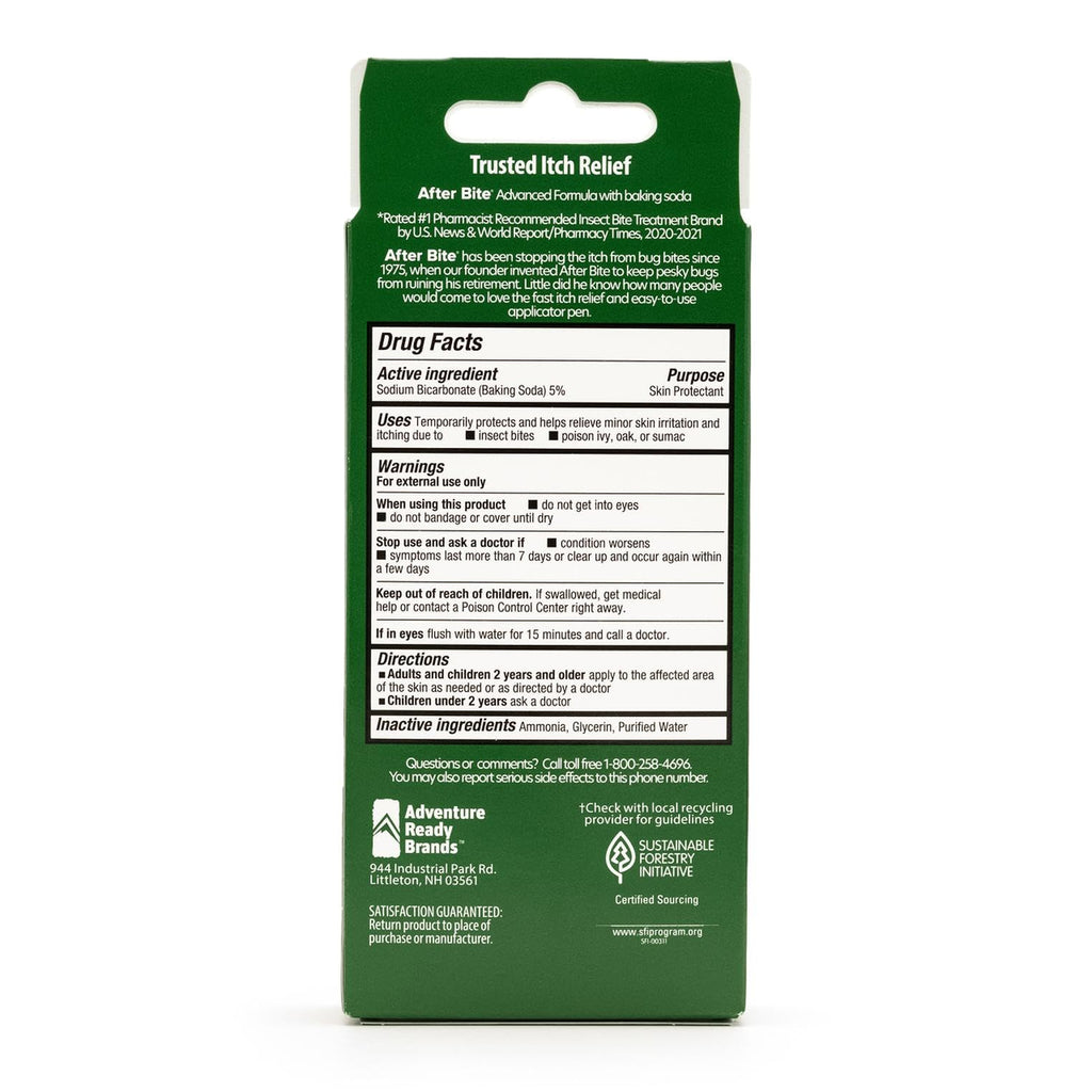 After Bite Advanced Formula Itch Relief Pen – 0.5 oz, 4 Pack (Sodium Bicarbonate)