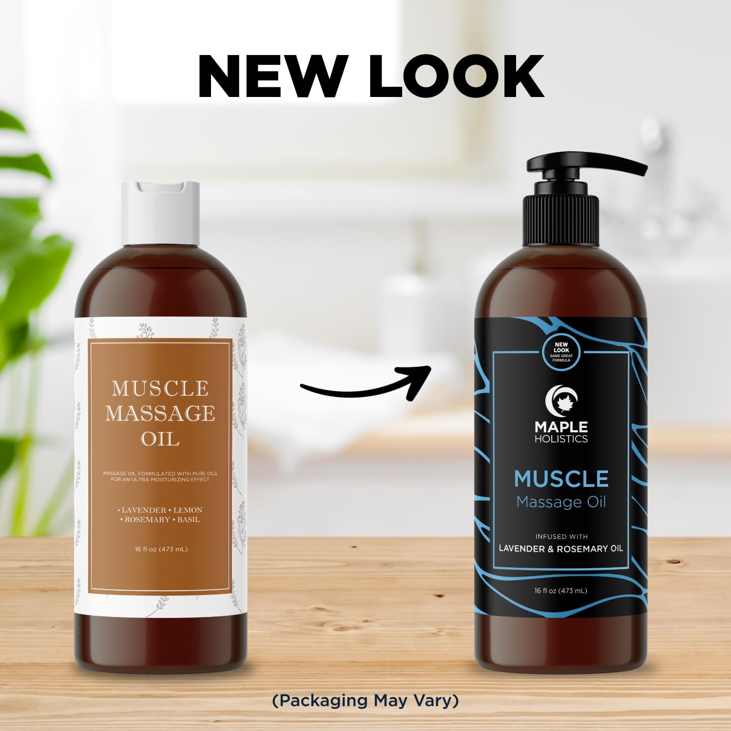 Sore Muscle Massage Oil for Body – Lavender & Rosemary, 16oz | Pro or Home Use
