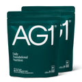 AG1 Greens Powder Supplement – Gut Health, Multivitamin & Probiotic | Gluten Free, Vegan, Keto | 2 Pack (30 Servings)