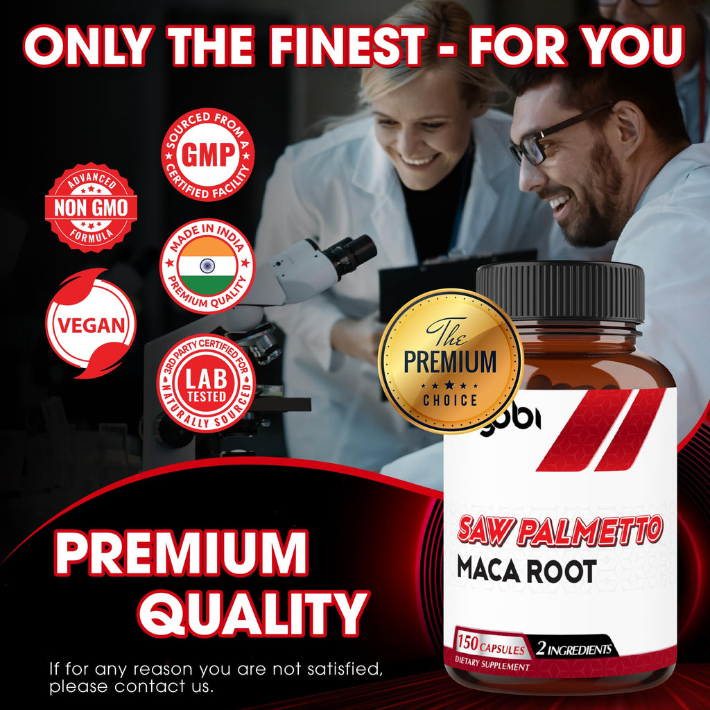 Agobi Saw Palmetto + Maca Root – Hair Health & Energy (150 Veggie Caps)
