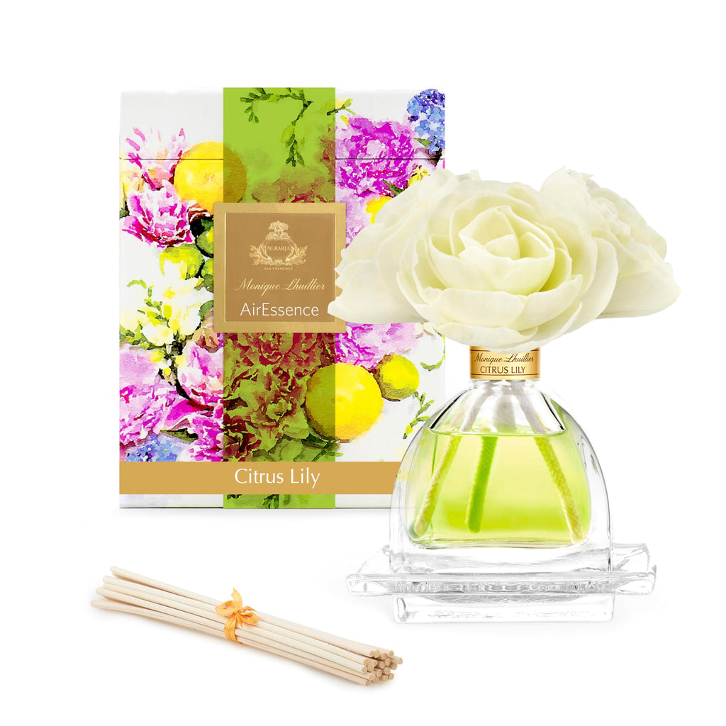 AGRARIA AirEssence Flower & Reed Diffuser Set – Handmade Sola Flower Home Fragrance Gift
