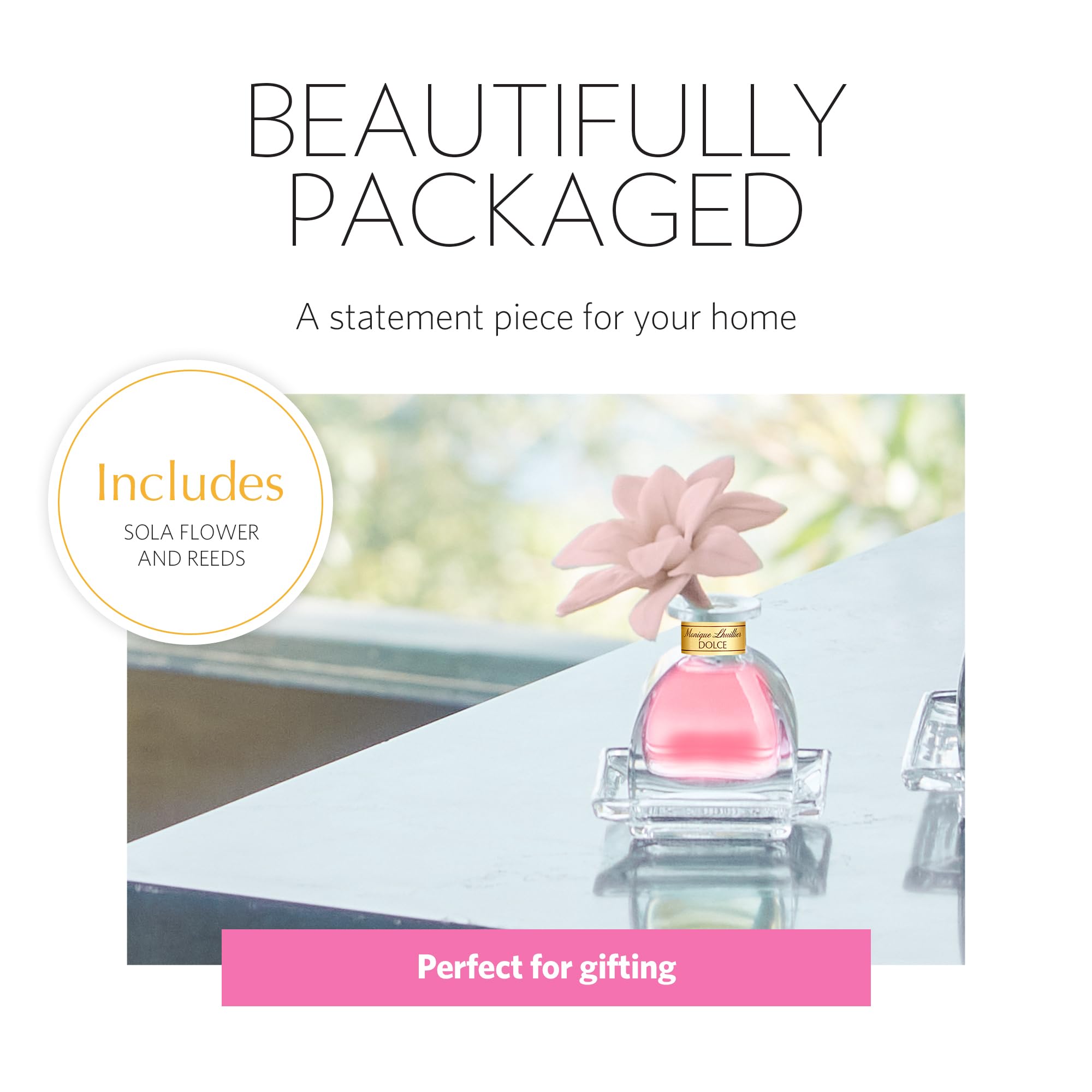 AGRARIA PetiteEssence Flower & Reed Diffuser Set – Hand Crafted Sola Flowers