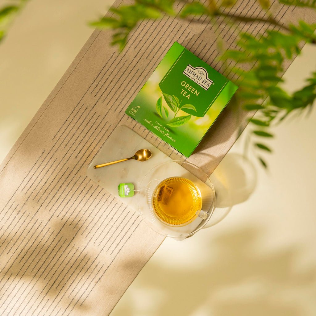 Ahmad Tea Green Tea – Green Tea Teabags 100 ct, Caffeinated & Sugar-Free