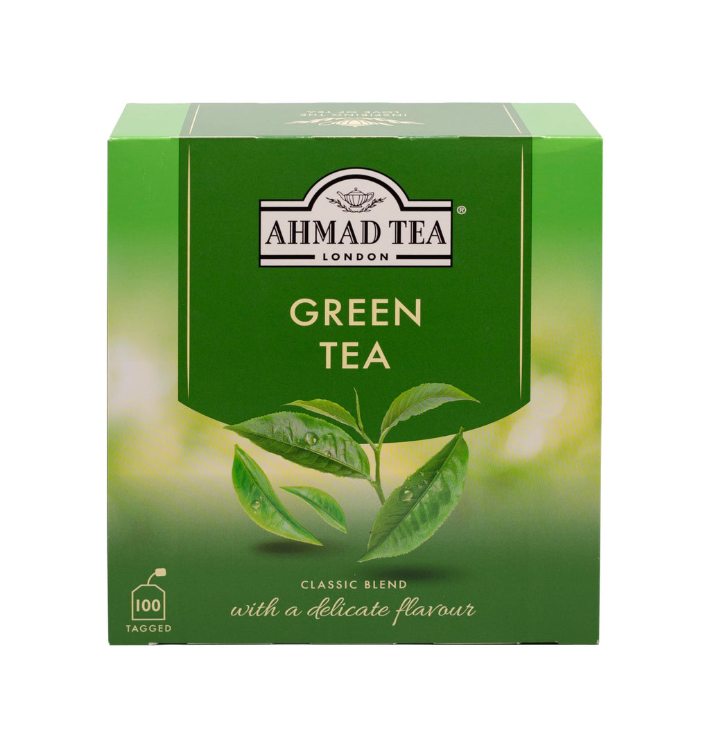 Ahmad Tea Green Tea – Green Tea Teabags 100 ct, Caffeinated & Sugar-Free
