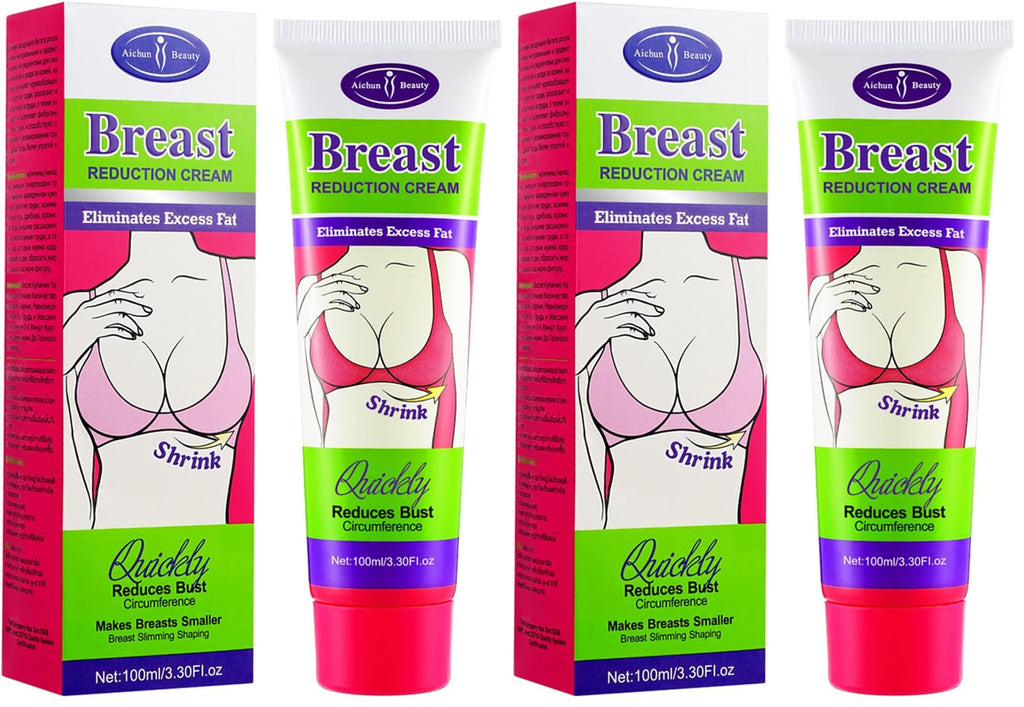 AICHUN BEAUTY Breast Reduction Cream – Slimming & Shaping, 100ml (Pack of 2)