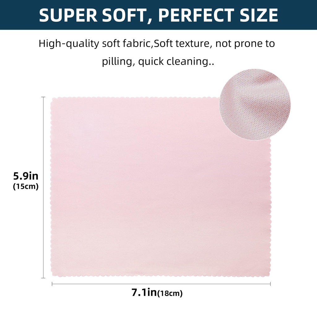 AIMI Assorted Colors Microfiber Cleaning Cloths - 6x7 in (15x18 cm) - 16 Pack
