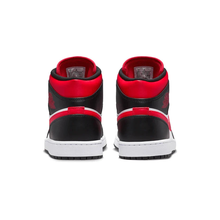 Jordan 1 Mid 'Black Fire Red'