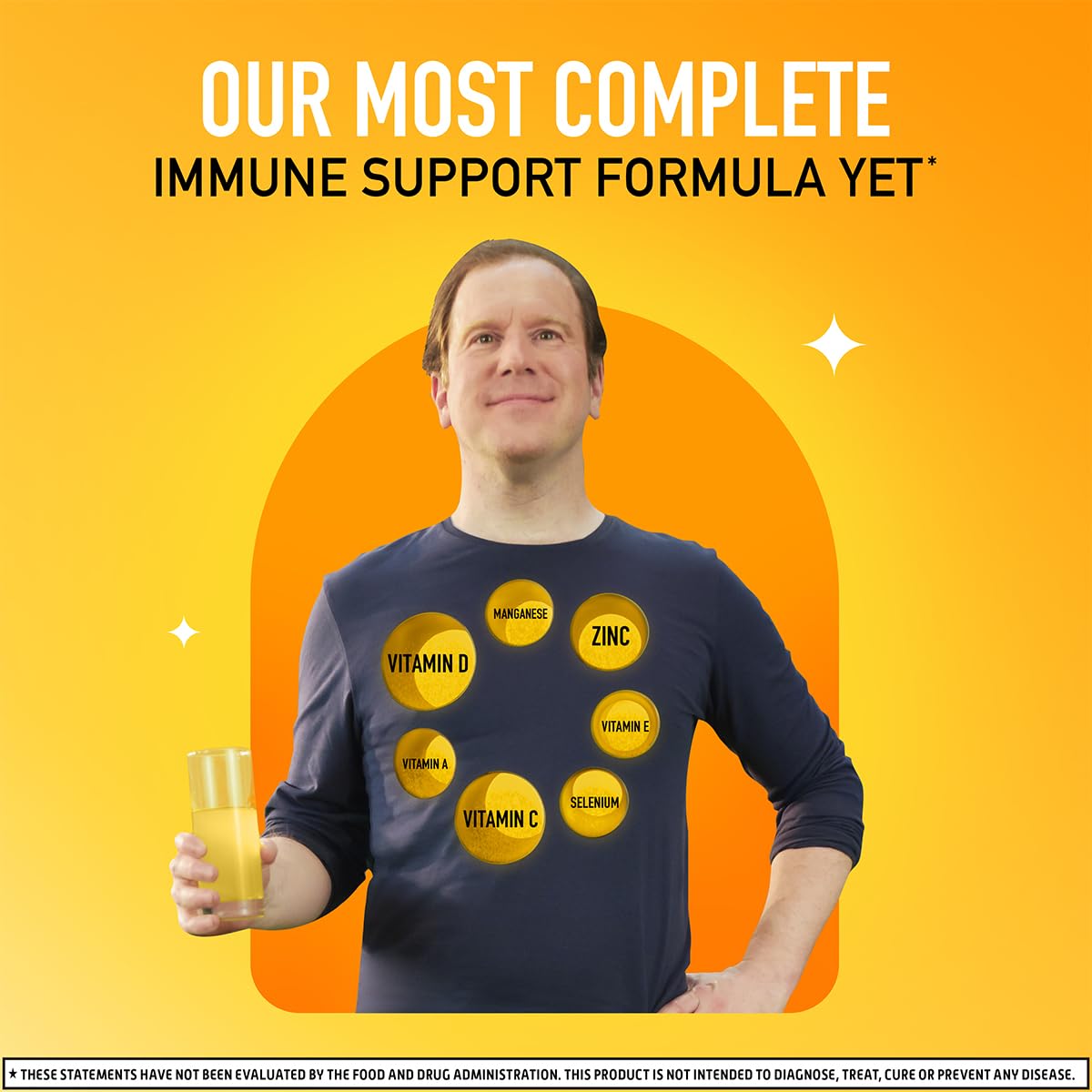 Airborne 1000mg Vitamin C + Zinc Immune Support Chewable Tablets – Citrus, 2 Pack (116 Tablets)