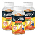 Airborne 750mg Vitamin C Immune Support Gummies – Zesty Orange, Gluten Free | 63 Gummies (3-Pack)