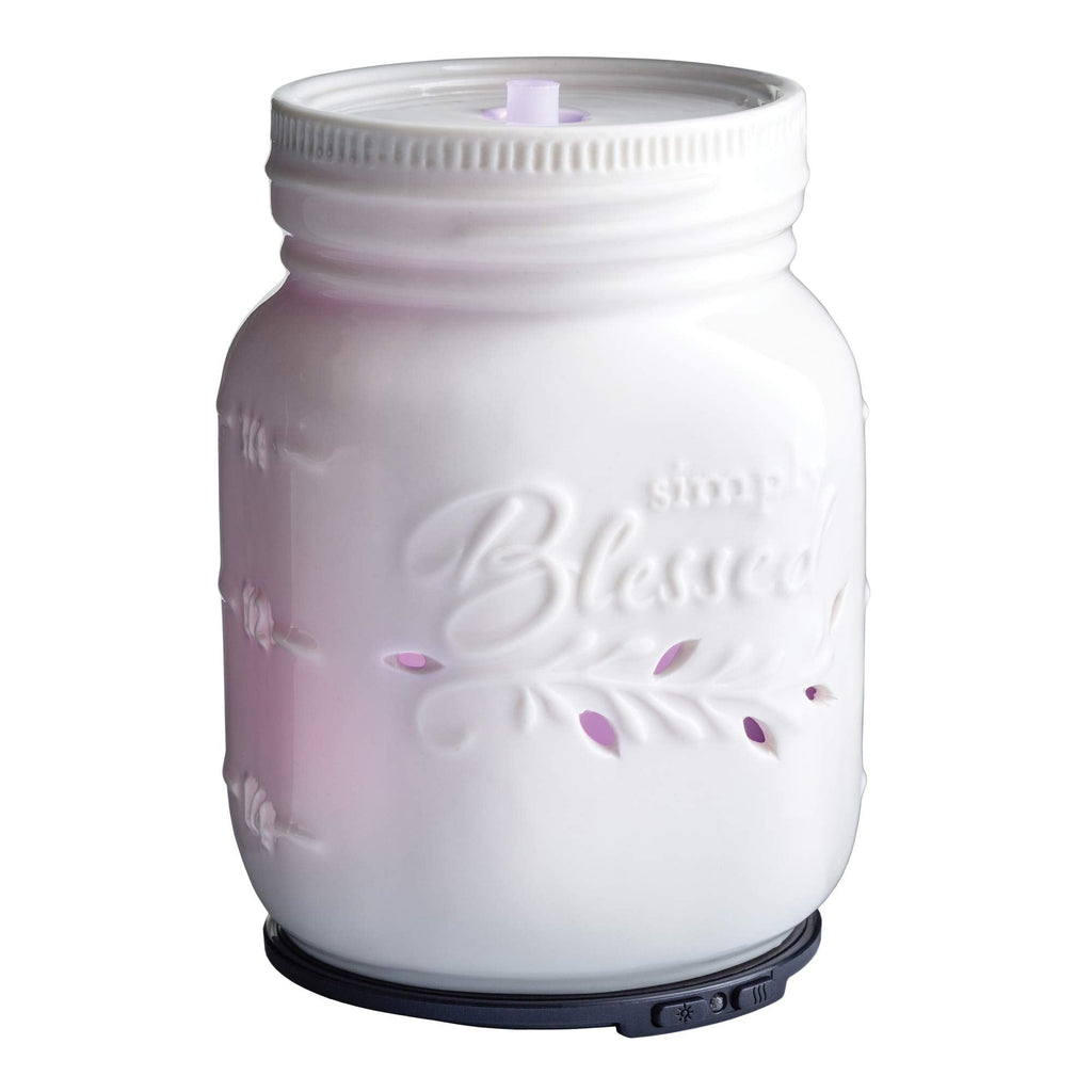Airome Mason Jar Medium Essential Oil Diffuser – 100 mL Ultrasonic Humidifier with 8 LED Lights