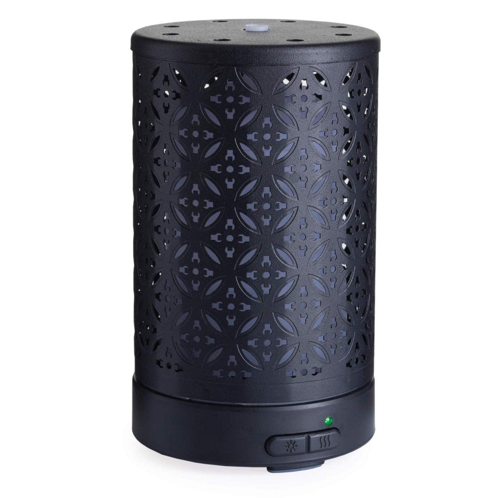 Airome Twilight 100 mL Ultrasonic Diffuser – 8 LED Lights, Auto Shut-Off, Black