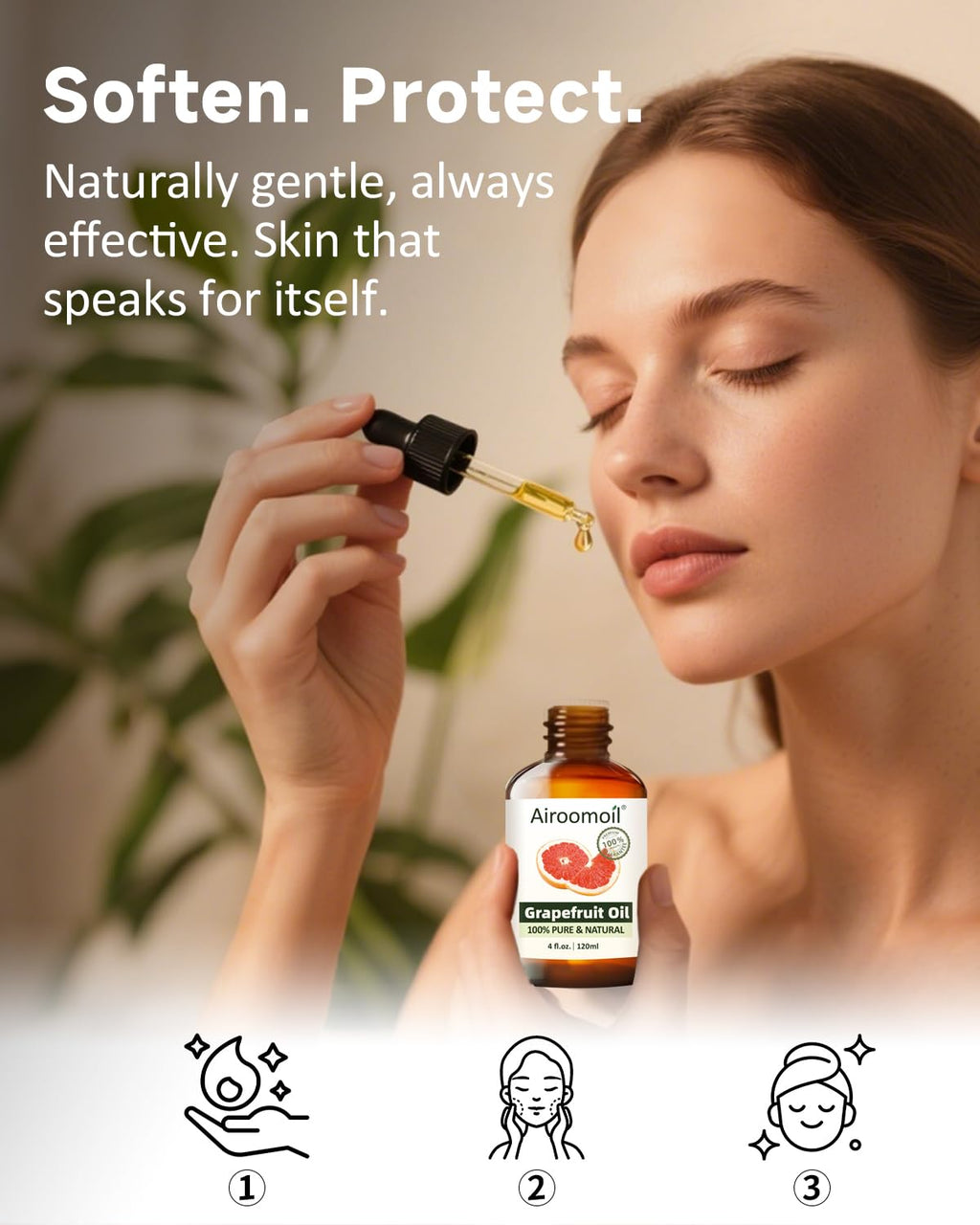 Airoomoil Grapefruit Essential Oil - Pure Citrus Scent for Diffusers & DIY (4 Oz)