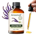 Airoomoil Pure Clary Sage Essential Oil – 4 oz (120 ml), 100% Natural, Premium Grade