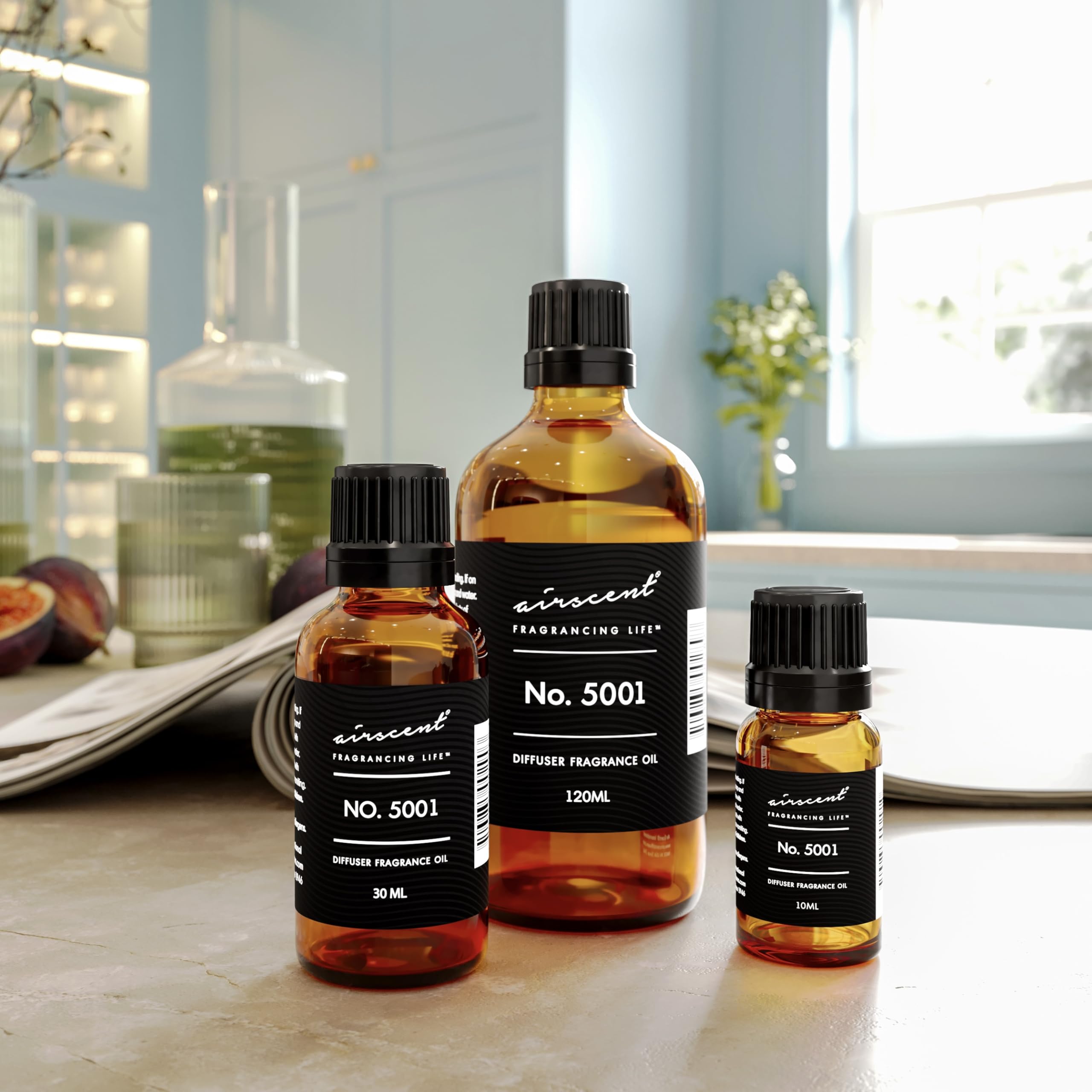 AirScent Baccarat Rouge Inspired Diffuser Oil - Premium Fragrance Oil 120 mL (4 fl oz) - Diffuser & Crafting