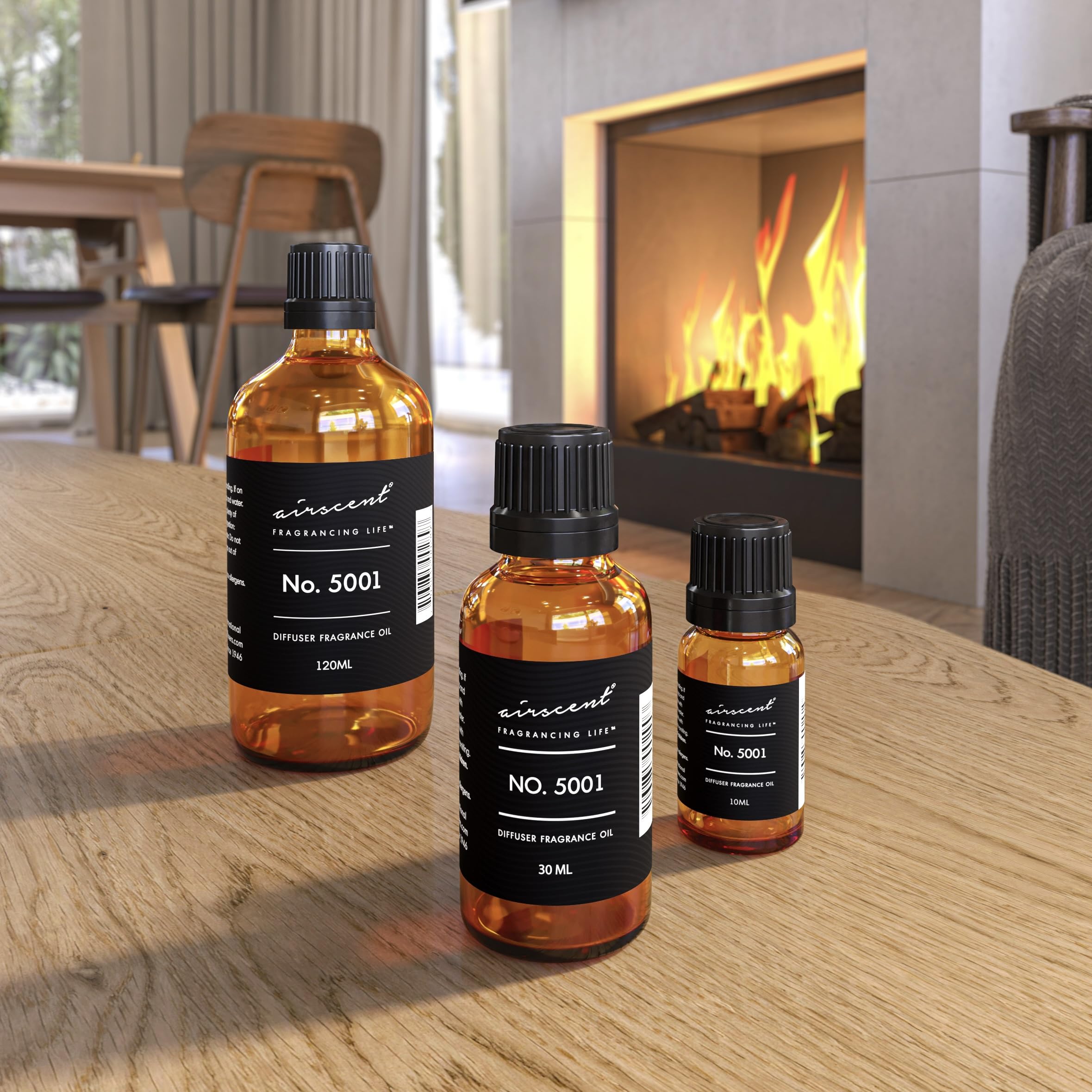 AirScent Baccarat Rouge Inspired Diffuser Oil - Premium Fragrance Oil 120 mL (4 fl oz) - Diffuser & Crafting